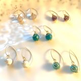 Sparkly leaf shaped Earrings - Image 2