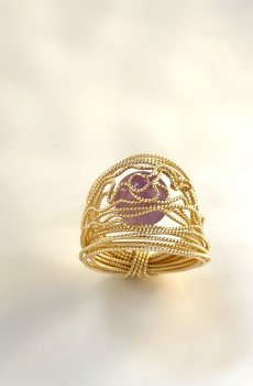 Amethyest Gold-Filled Ring
