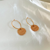 Yellow Gold 'Neshama' Love Heart Earrings